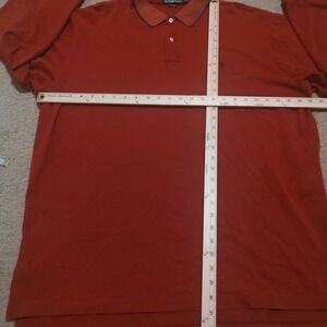 Polo Ralph Lauren Mens Long Sleeve Polo Shirt Red Cotton XXL